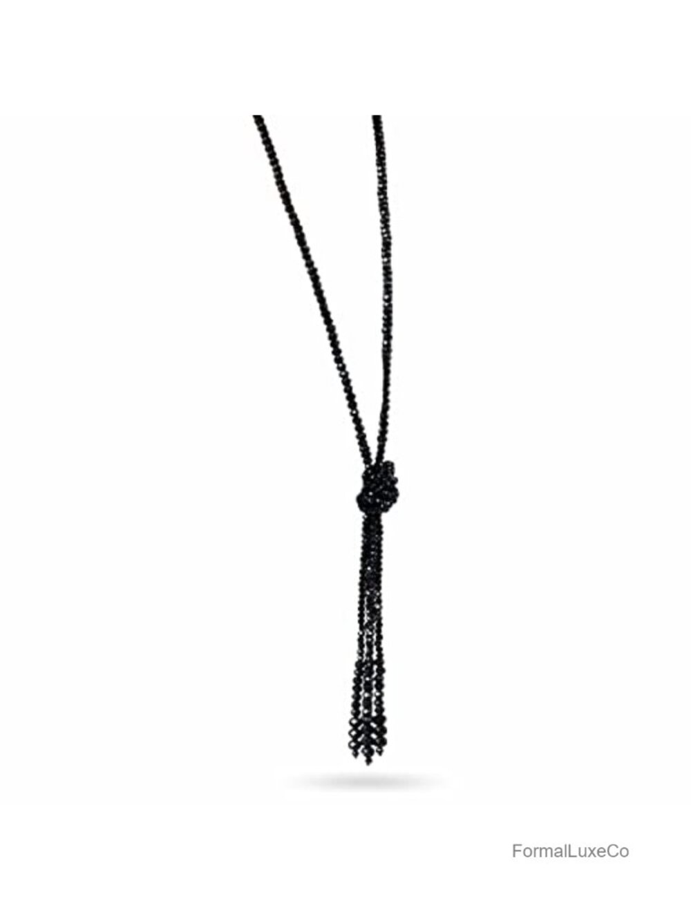 Vintage Y-Shaped Lariat Necklace Multi-Strand Beaded Statement Jewelry